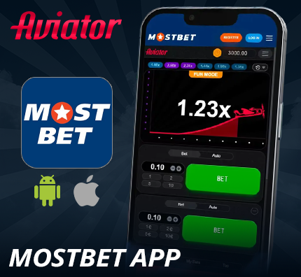 Download Mostbet app for Aviator India game